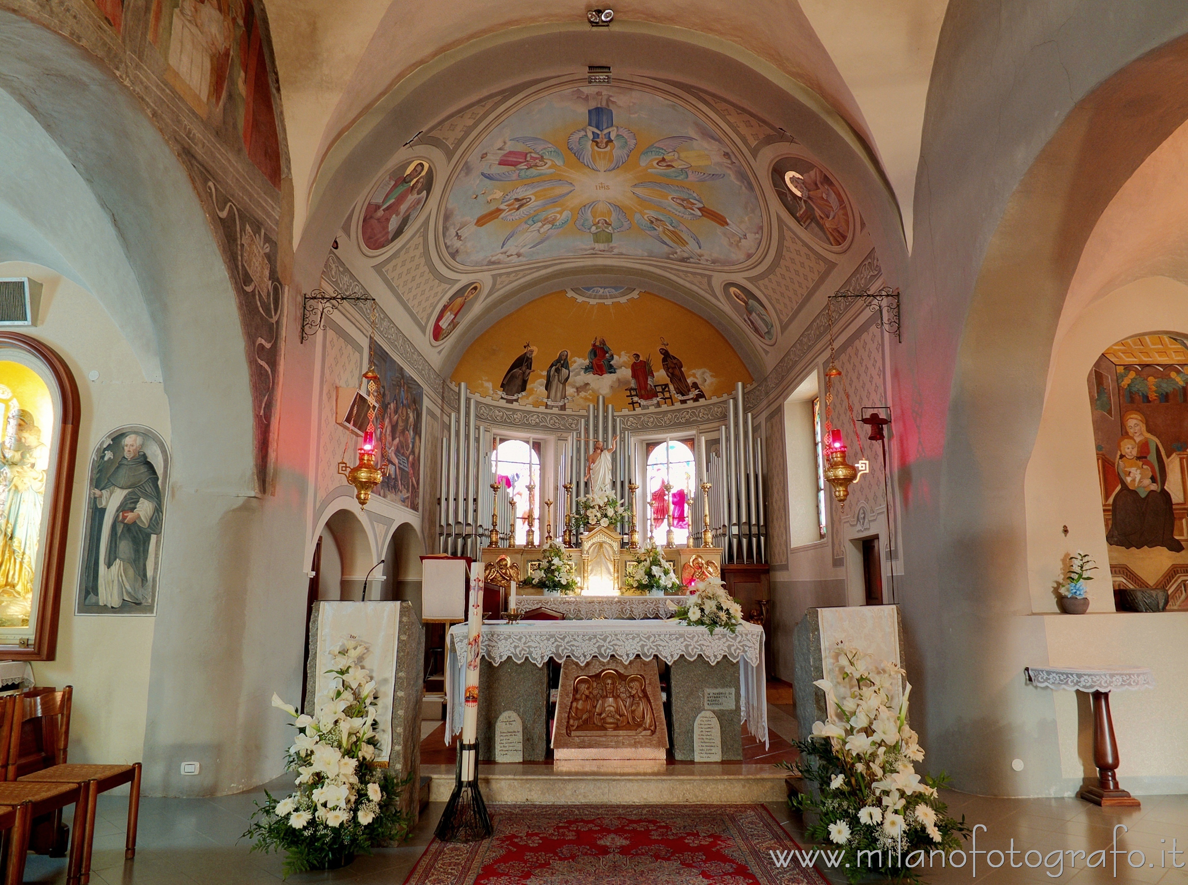 Verrone (Biella, Italy) - Presbytery of the Church of San Lorenzo